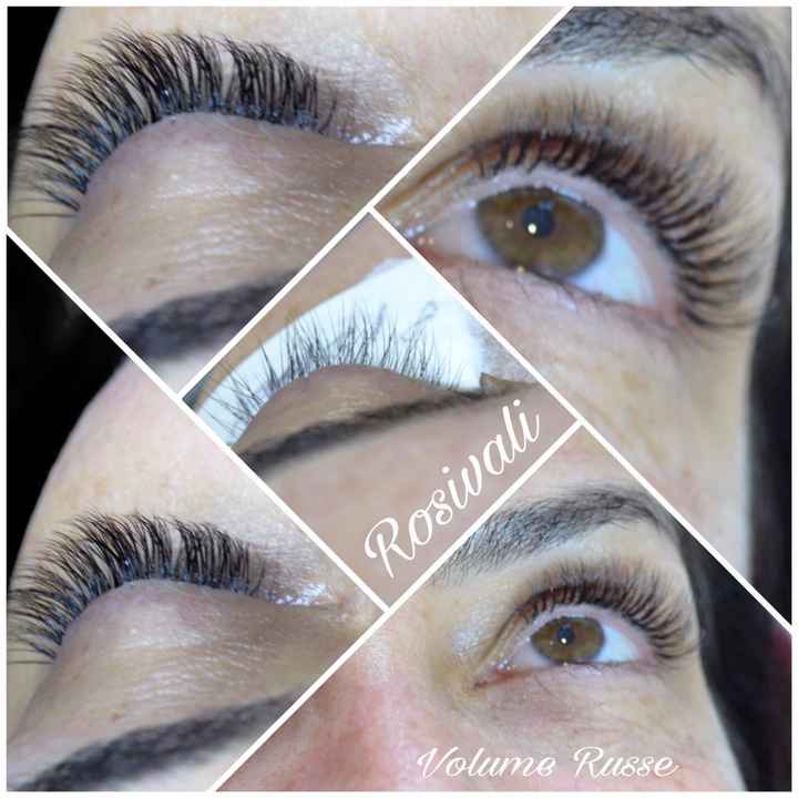 Essai pose de faux cils volume russe - 1