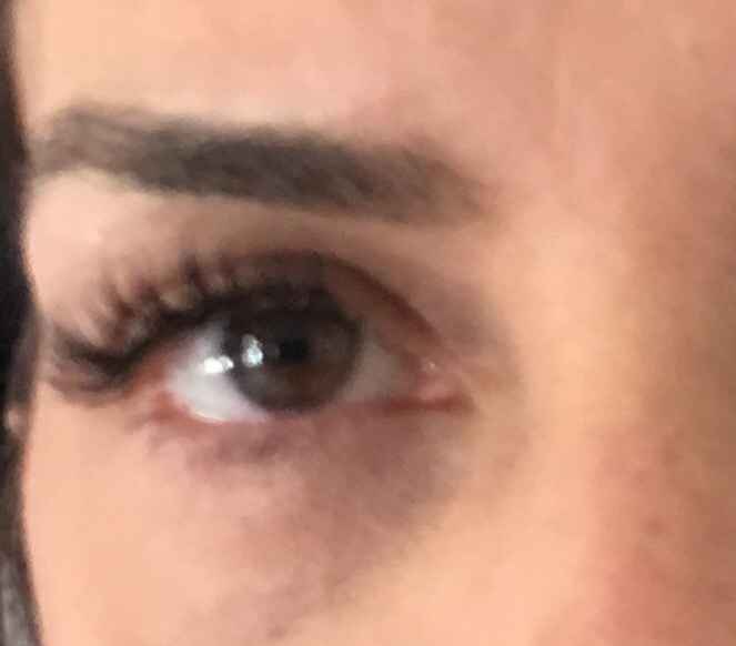 Essai pose de faux cils volume russe - 2