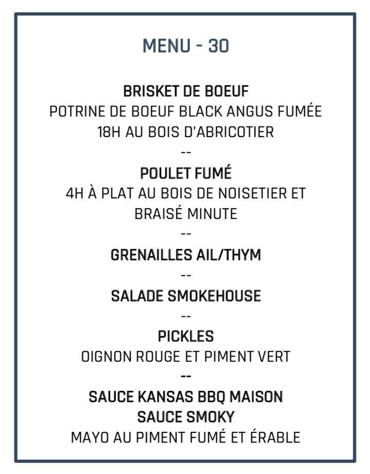 Idées menus de mariage - 1