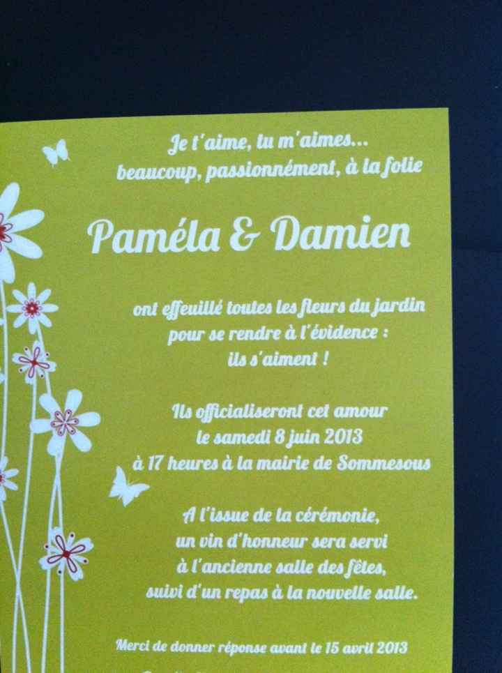 Photo de vos faire part!!!!! - 2