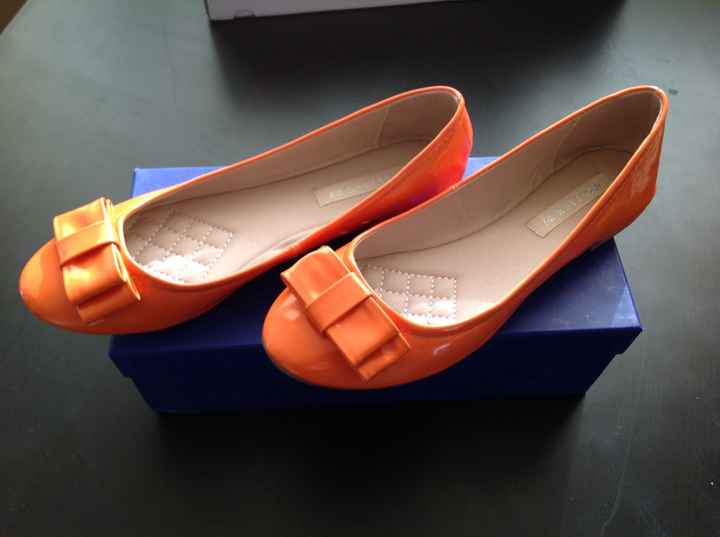Ballerines orange