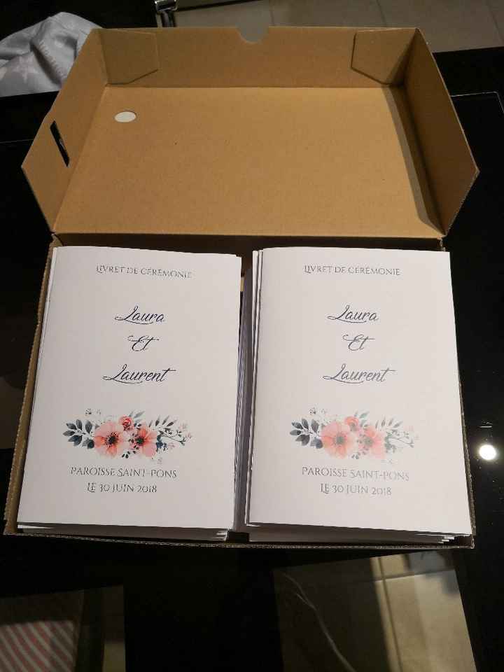 Livret de cérémonie terminés - 1
