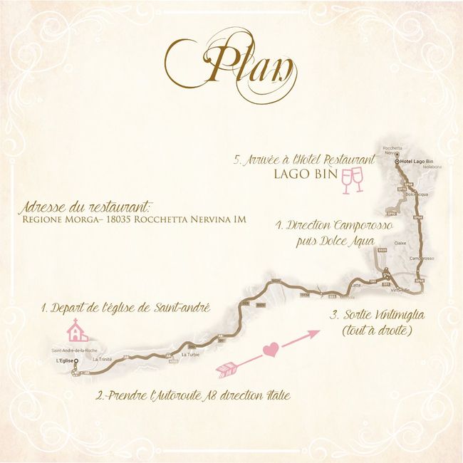 plan pour le cortège