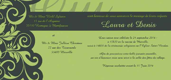 Faires-parts - 1