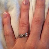 Voici ma bague de fiançailles et alliance