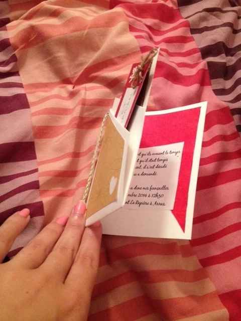 Faire part intérieur 