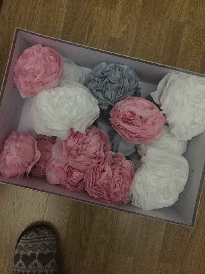 Pompom fleur DIY 