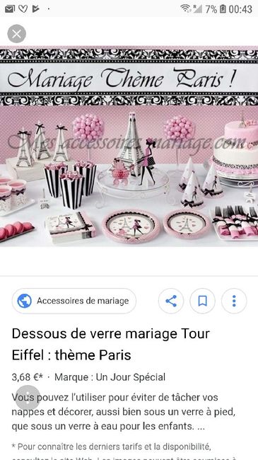 Mariage thème Paris 1