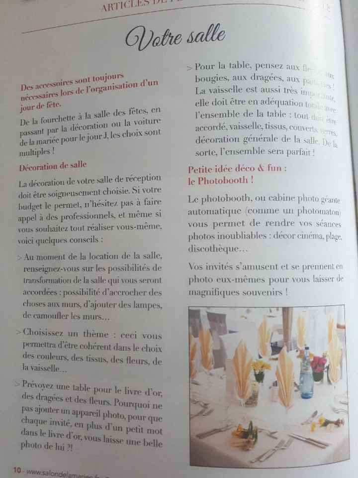 Organisation des tables - 2