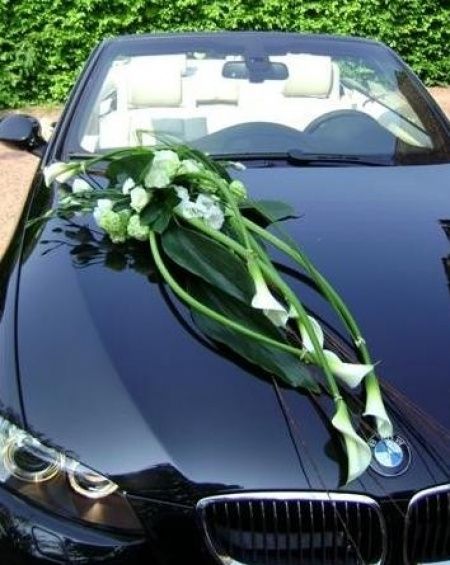 fleurs deco voiture