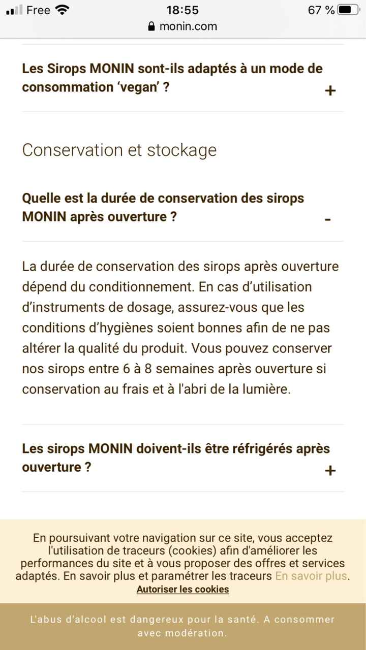 Vente privée sirop Monin - 1