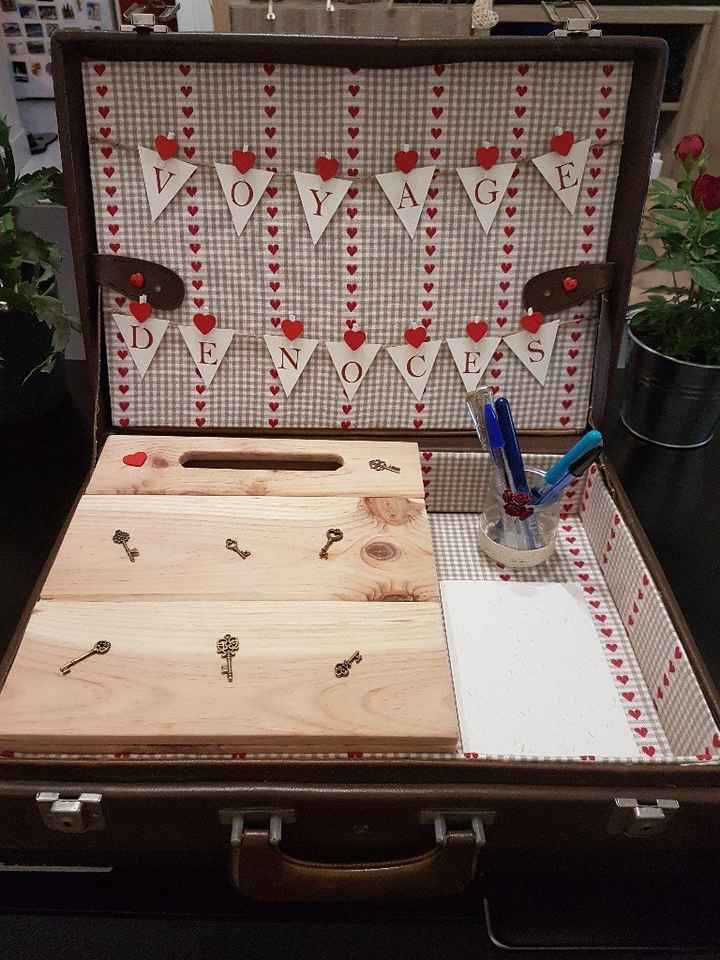 Finalisation de l'urne valise (je suis un peu fière)