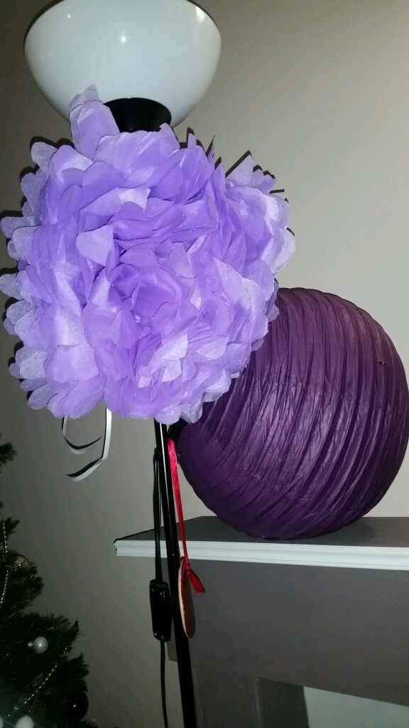 Pompons en papier de soie - 1