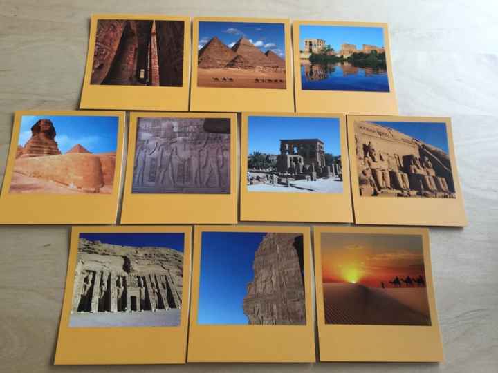 Marques places table Égypte
