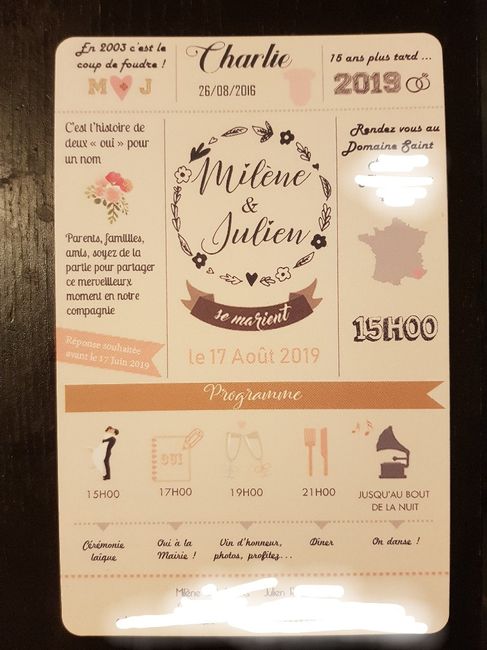 Faire part réalisé soi même - 3