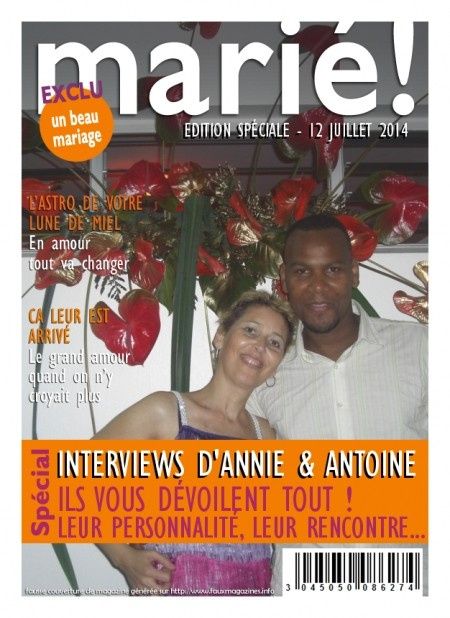 La page de couverture de notre gazette