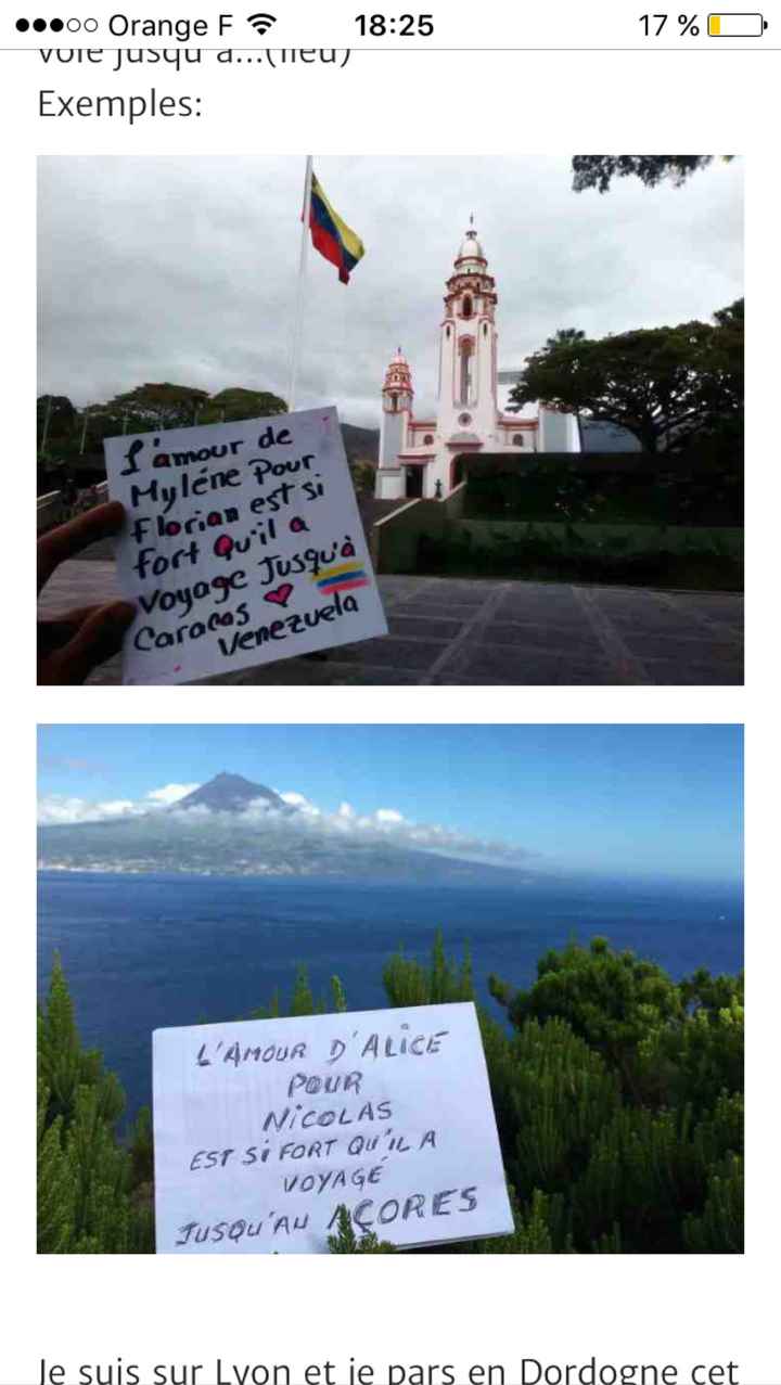 Besoin de vous . Note love. Hors métropole française - 2