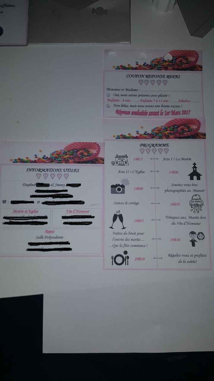 Informations pour repas