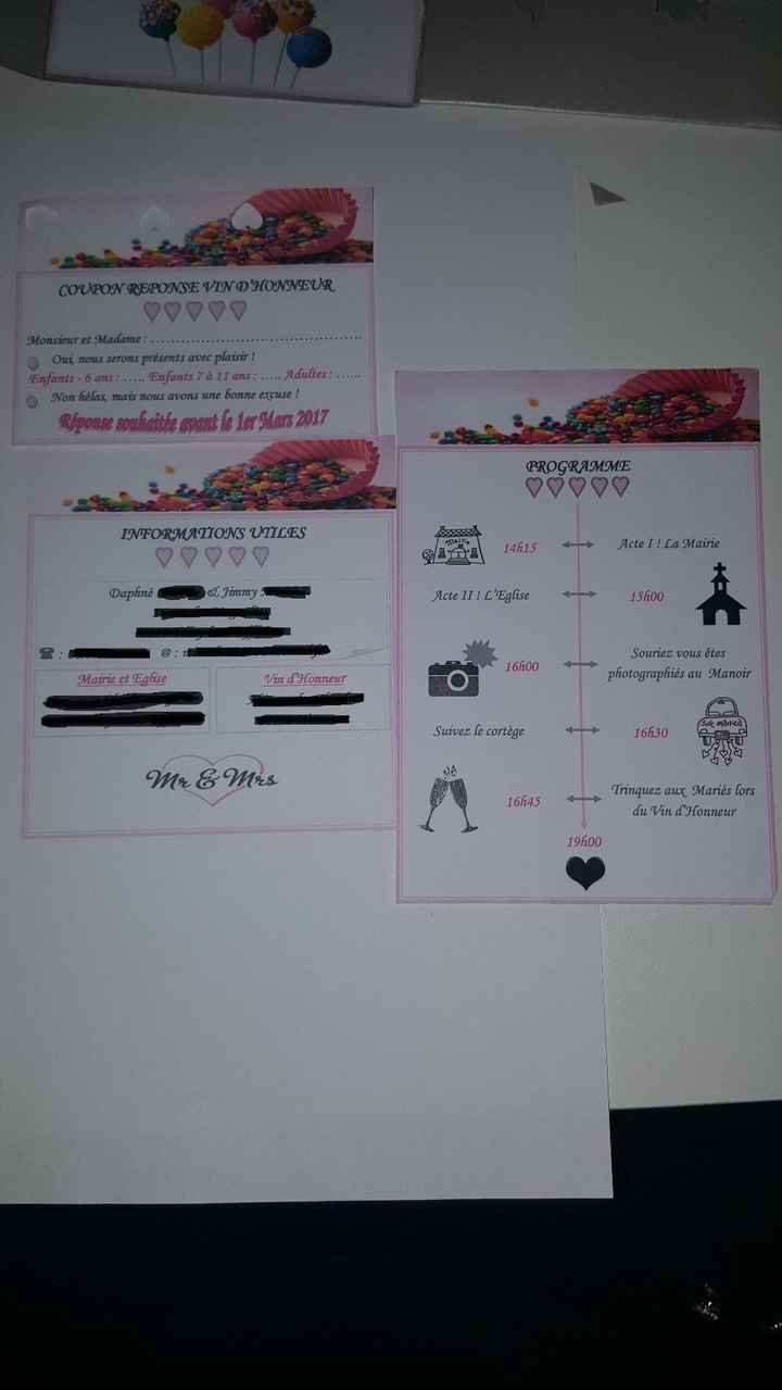 Informations vin d'honneur