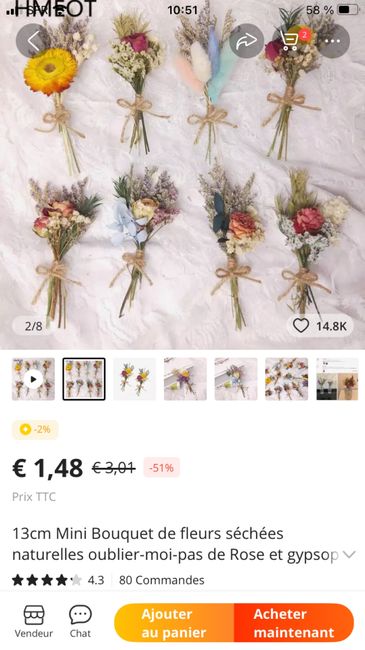 Minis bouquets 3