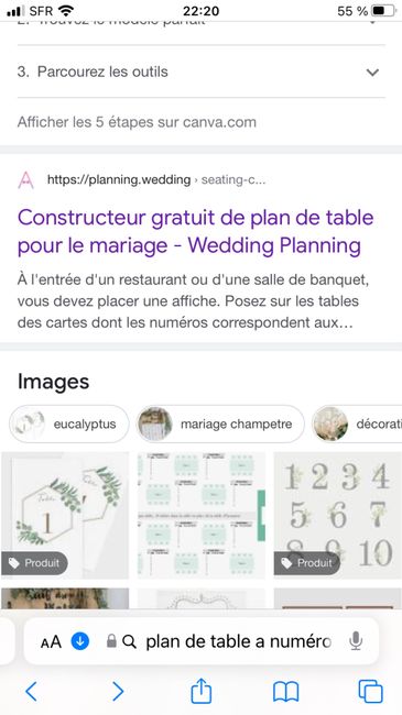 Plusieurs plans de table - 1