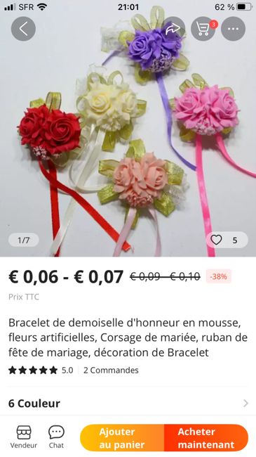 Bracelet fleurit dh 8