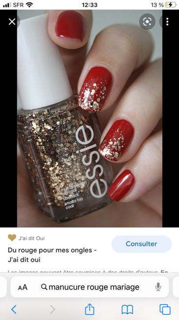 Ongle mariage besoin idée rouge ou bleu roi 3