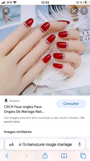 Ongle mariage besoin idée rouge ou bleu roi 4