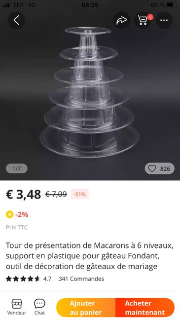 Présentoir à macaron 1