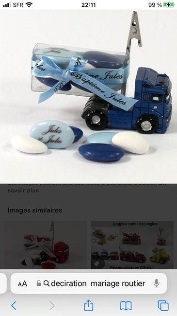 Déco mariage routier 1