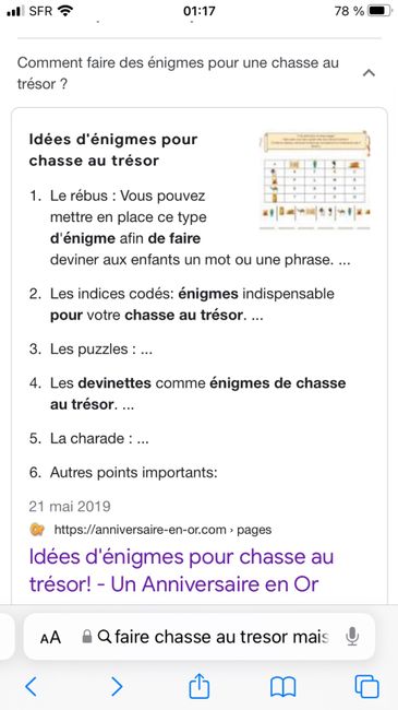 Chasse au trésor 2