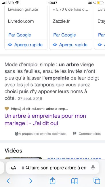 Arbre à empreinte support - 1