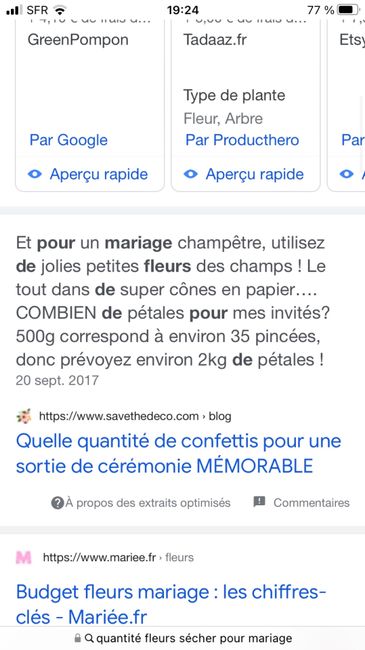 Quantité de confettis de fleurs séchées 3