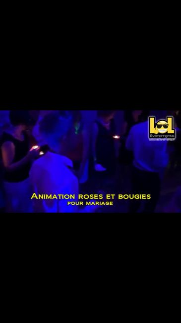 Animation fleurs et bougies - 1