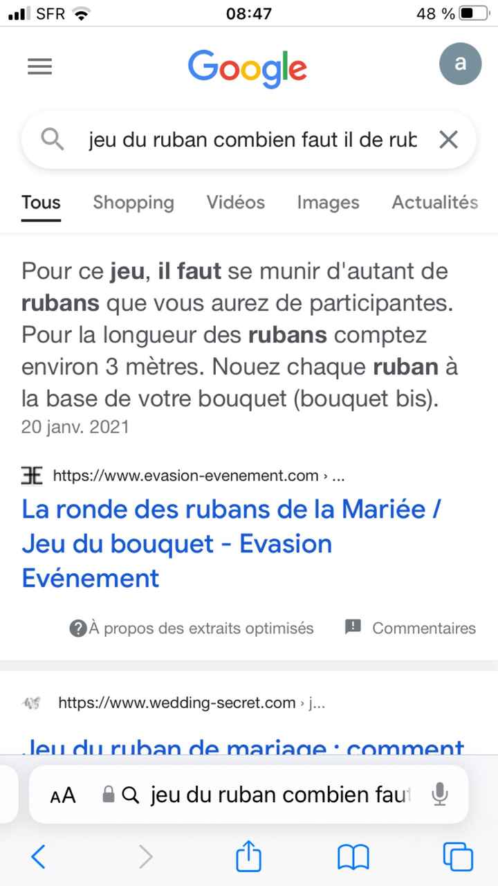 Jeu du ruban - 1