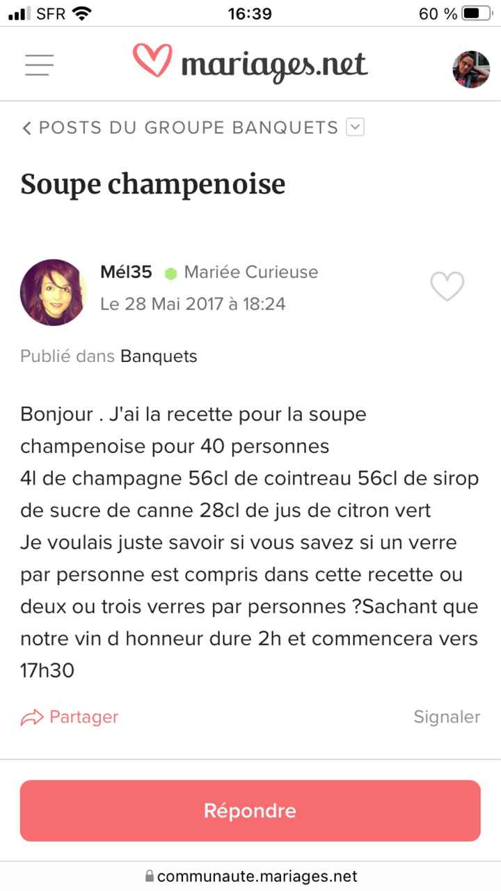 Soupe de Champagne - 100 personnes - 1