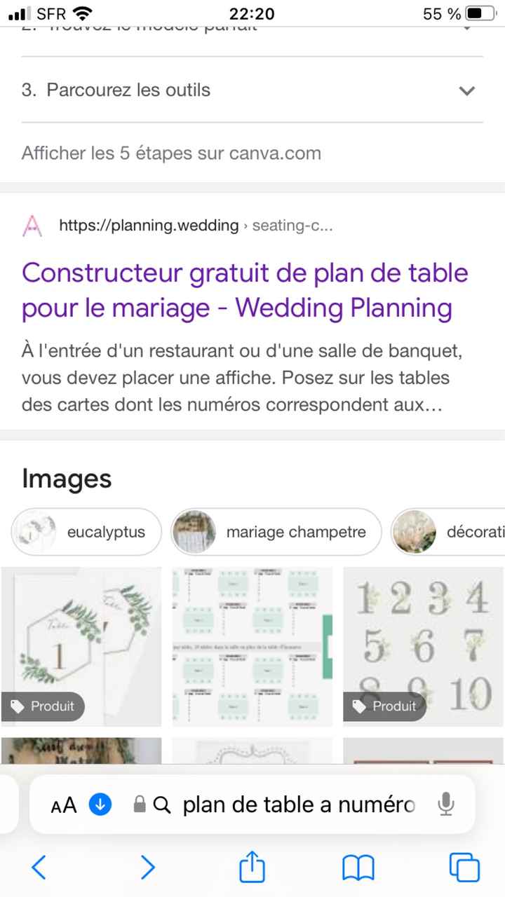 Plusieurs plans de table - 1