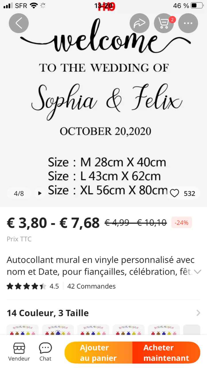 éTiquette bienvenue - 1