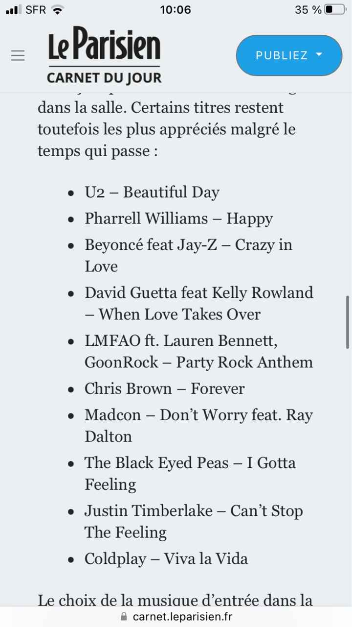 Musique entrée de salle - 1