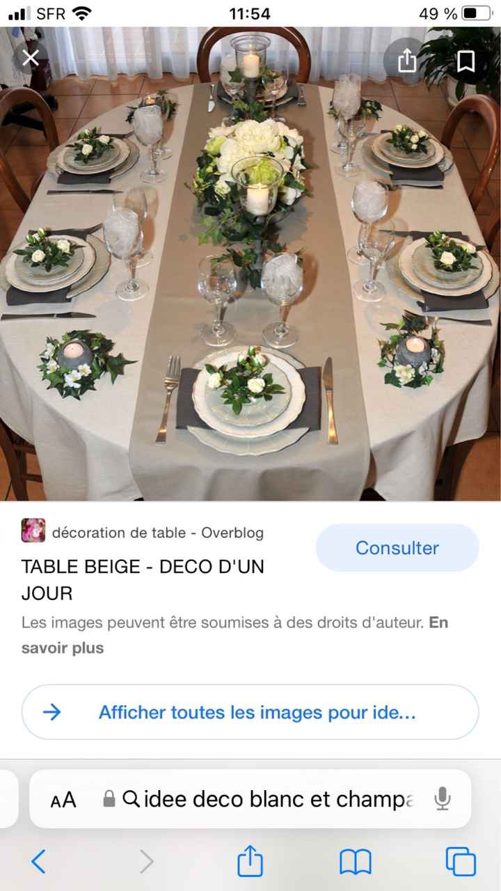 Decoration blanc et champagne - 3