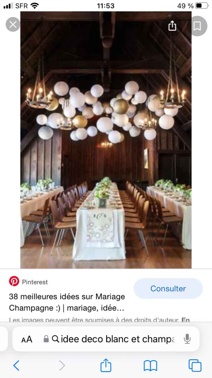 Decoration blanc et champagne - 4