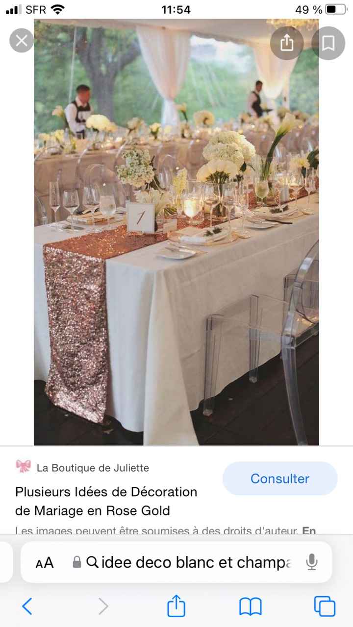 Decoration blanc et champagne - 5