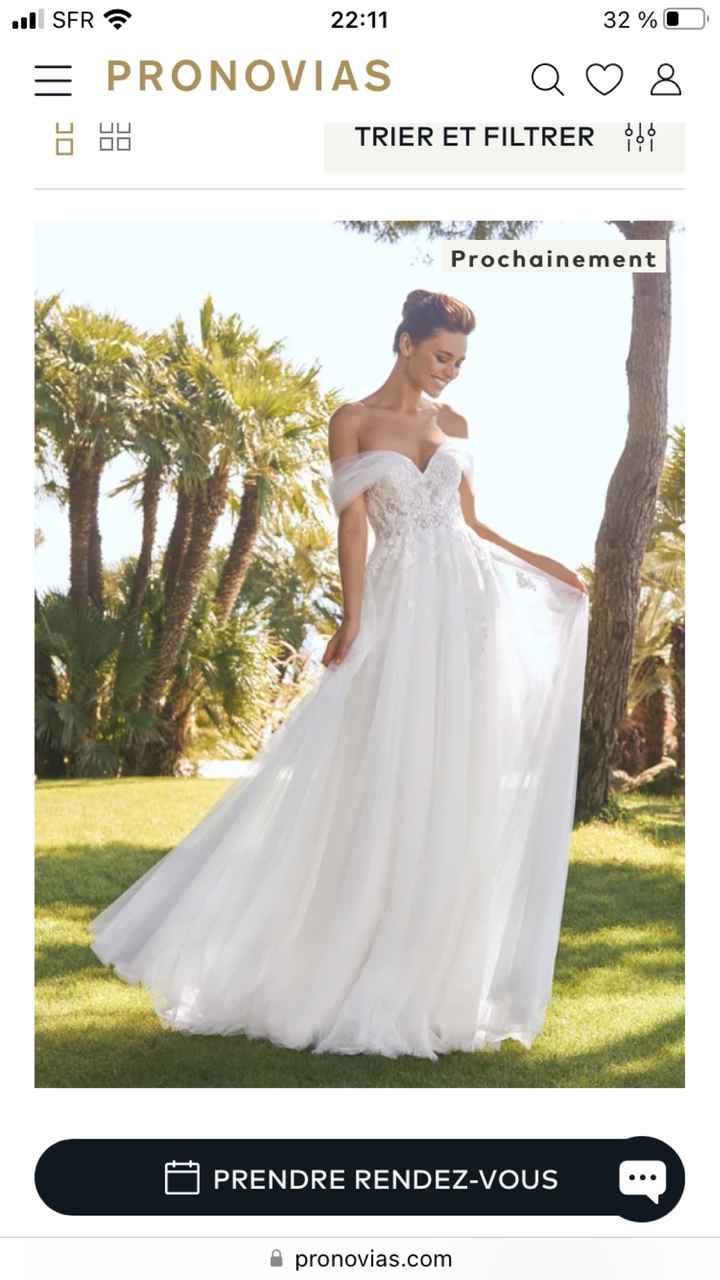 Recherche nom du modèle d'une robe Pronovias - 1