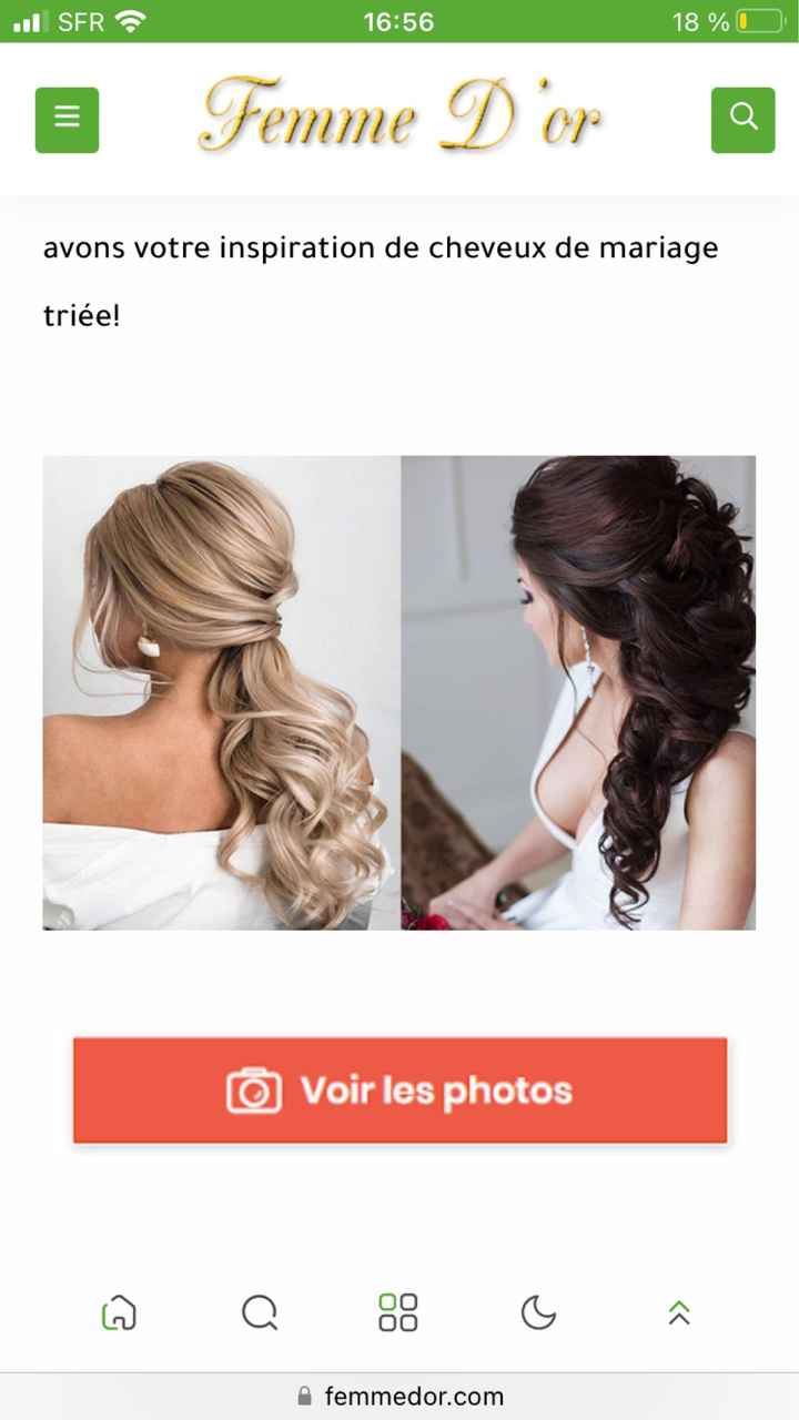 Coiffure cheveux lâché - 1