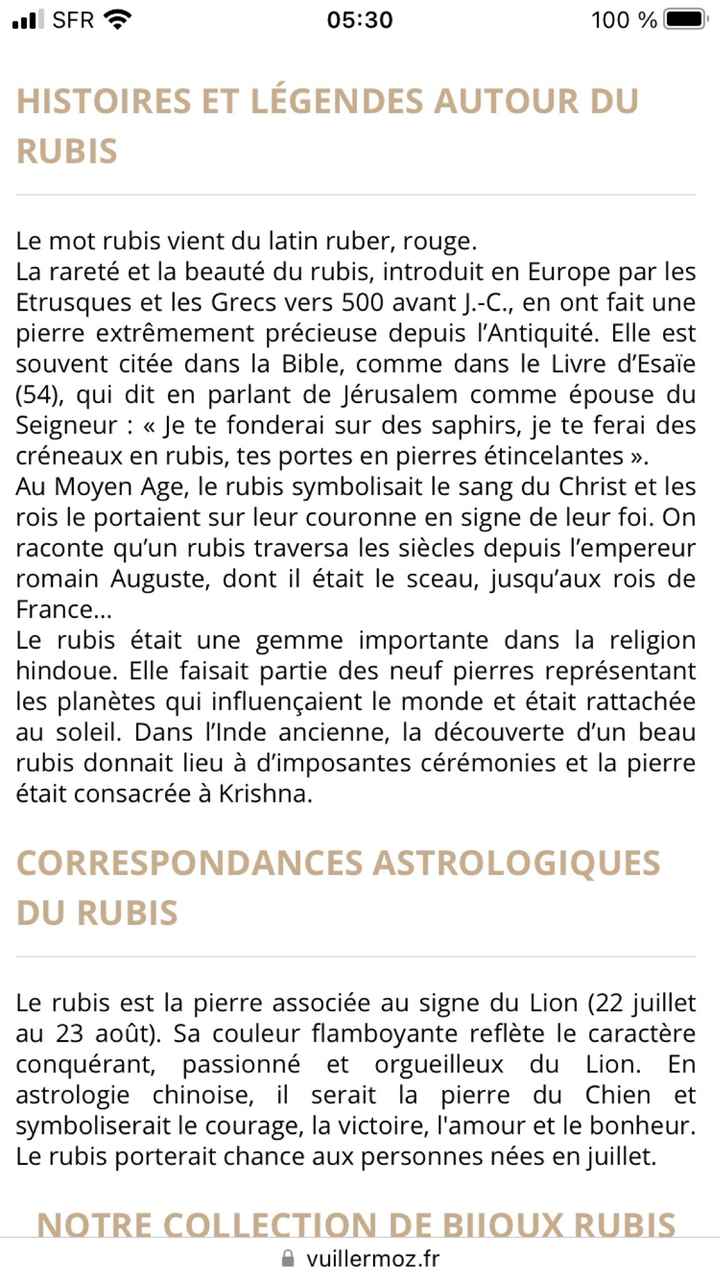 Bague avec Pierre en forme de coeur. - 1