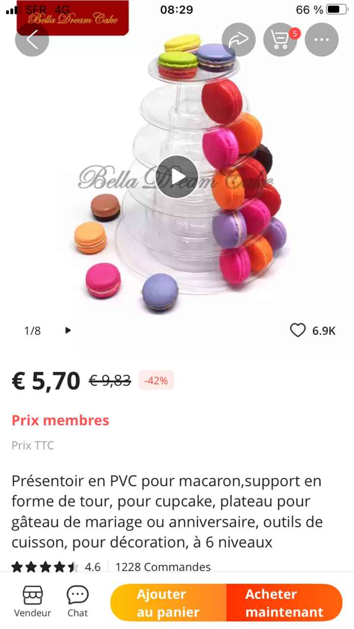 Présentoir à macaron - 2