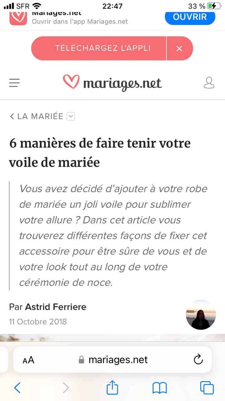 Comment fixer mon voile ? - 1