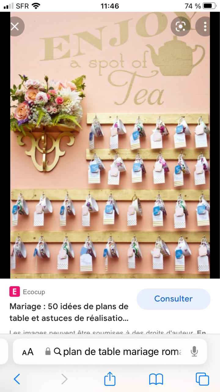 Plan de table et de chambre - 1