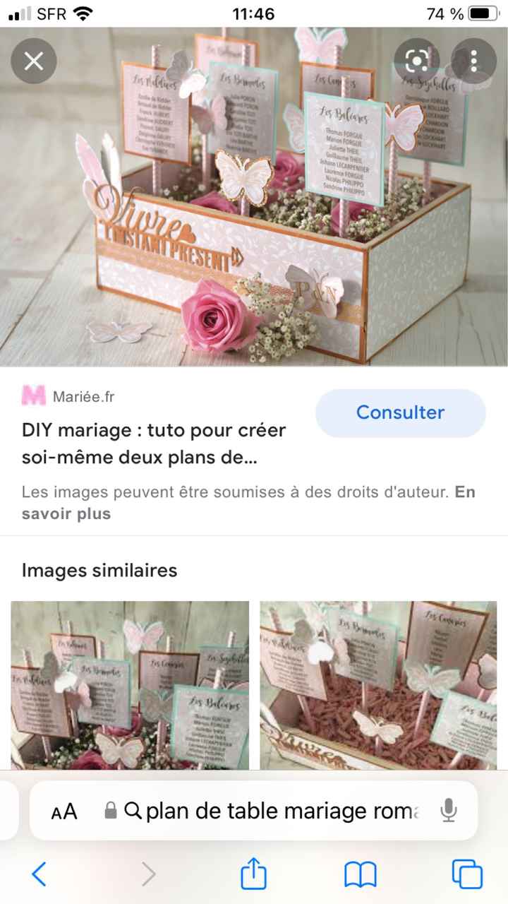 Plan de table et de chambre - 2