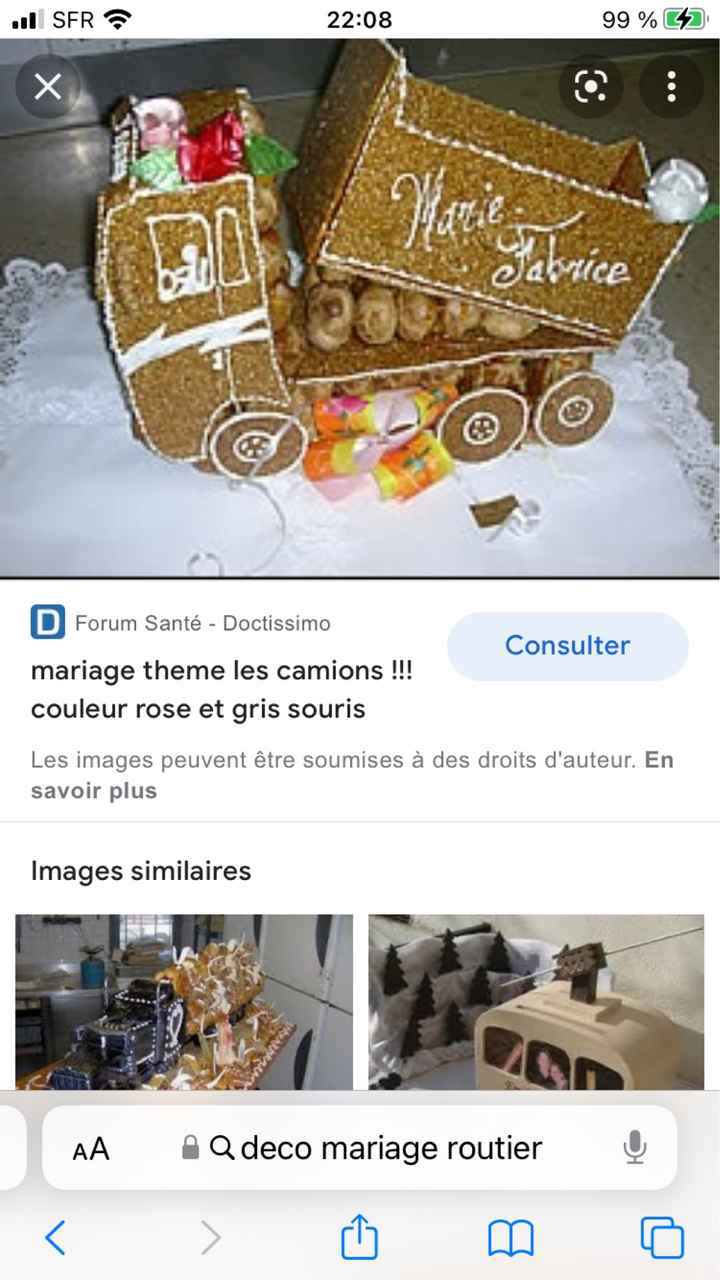 Déco mariage routier - 2